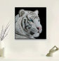 Preview: Diamond Painting Weisser Tigerkopf